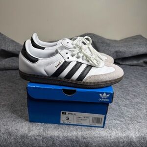 Adidas Samba OG B75806 White Black Mens 5 Womens 6.5